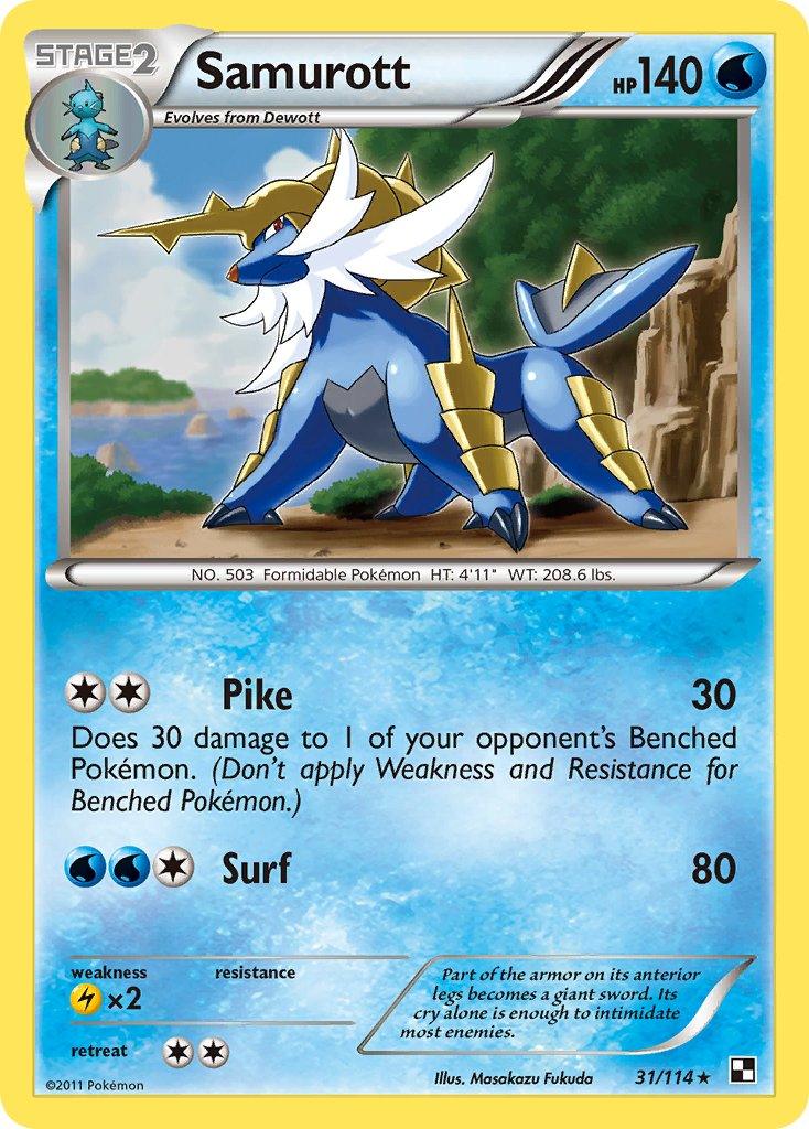 Samurott (31/114) (Theme Deck Exclusive) [Black & White: Base Set] - POKÉ JEUX