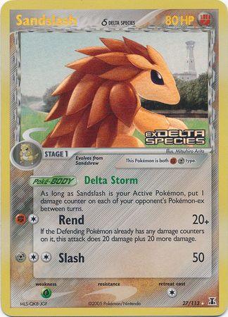 Sandslash (27/113) (Delta Species) (Stamped) [EX: Delta Species] - POKÉ JEUX