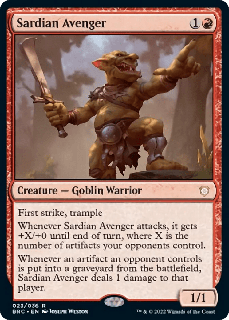 Sardian Avenger [The Brothers' War Commander] - POKÉ JEUX