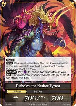 Sariel, the Lord of the End // Diabolos, the Nether Tyrant (2-108/J) [The War of Valhalla] - POKÉ JEUX