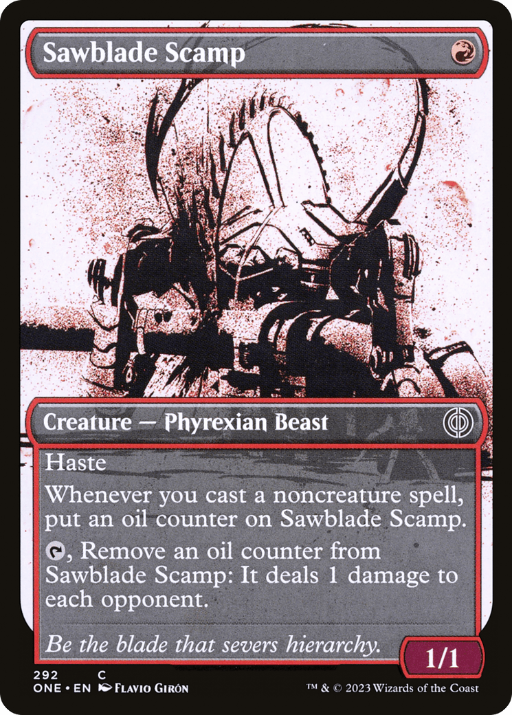 Sawblade Scamp (Showcase Ichor) [Phyrexia: All Will Be One] - POKÉ JEUX