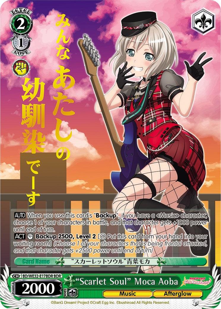 "Scarlet Soul" Moca Aoba (BD/WE32-E17BDR BDR) [BanG Dream! Girls Band Party! Premium Booster] - POKÉ JEUX