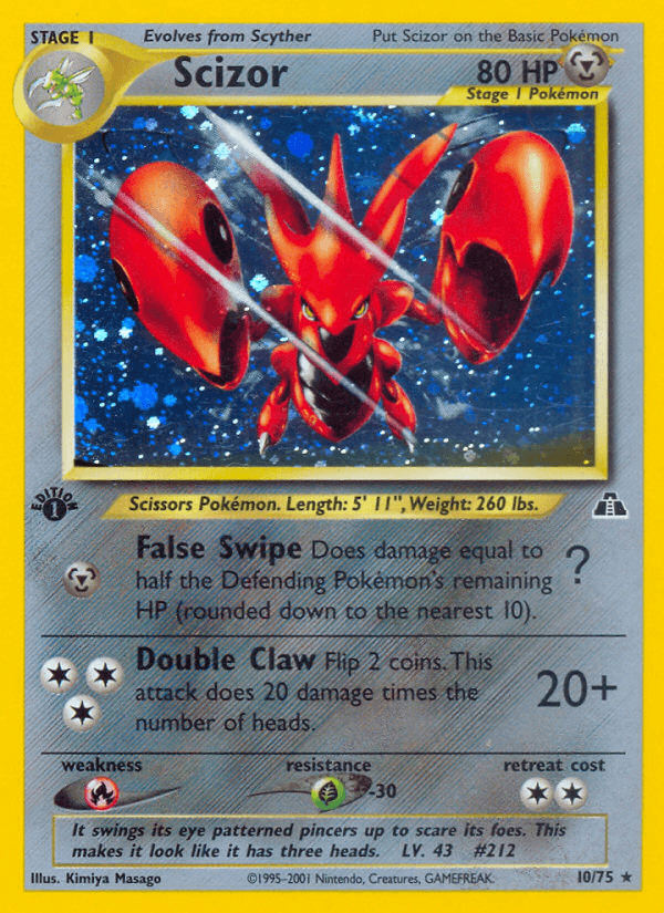 Scizor (10/75) [Neo Discovery 1st Edition] - POKÉ JEUX