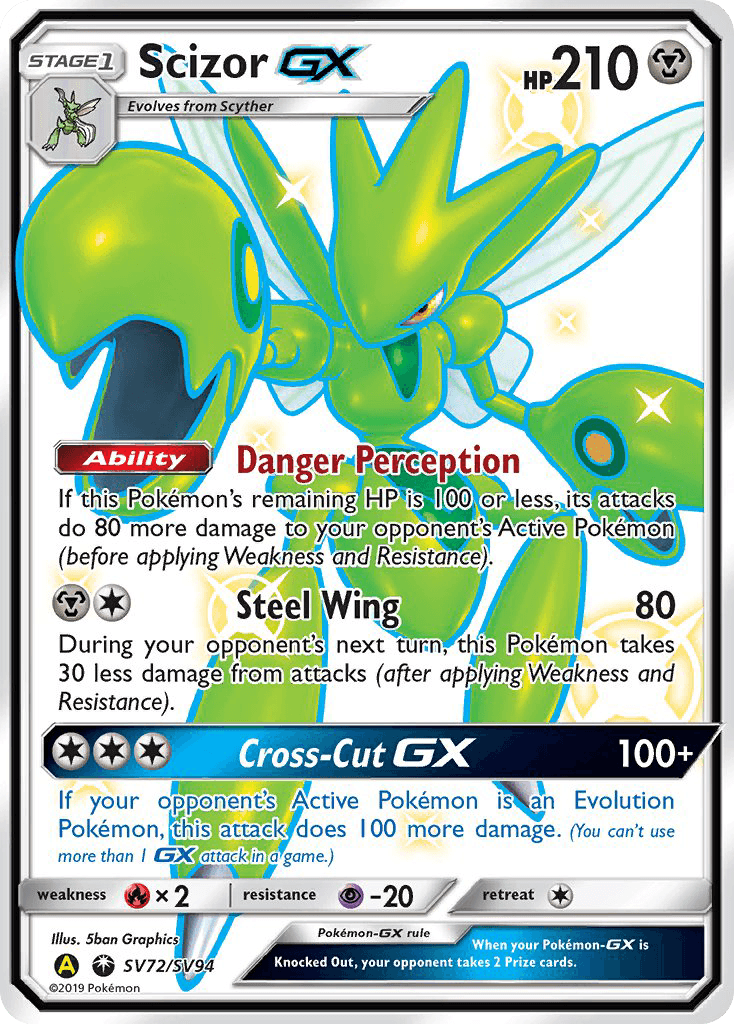 Scizor GX (SV72/SV94) [Sun & Moon: Hidden Fates - Shiny Vault] - POKÉ JEUX