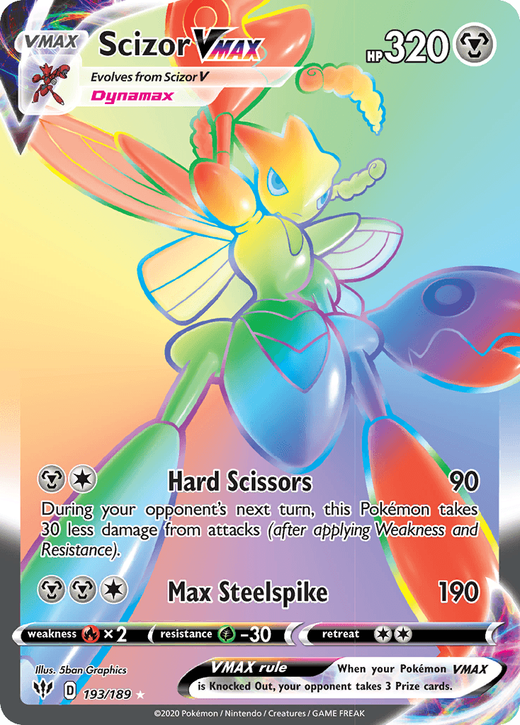 Scizor VMAX (193/189) [Sword & Shield: Darkness Ablaze] - POKÉ JEUX