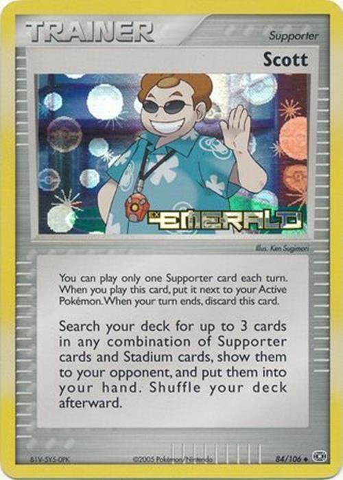 Scott (84/106) (Stamped) [EX: Emerald] - POKÉ JEUX