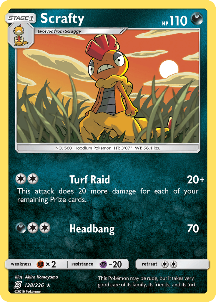 Scrafty (138/236) [Sun & Moon: Unified Minds] - POKÉ JEUX