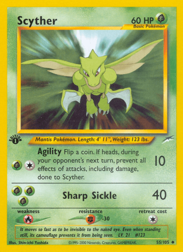 Scyther (55/105) [Neo Destiny 1st Edition] - POKÉ JEUX