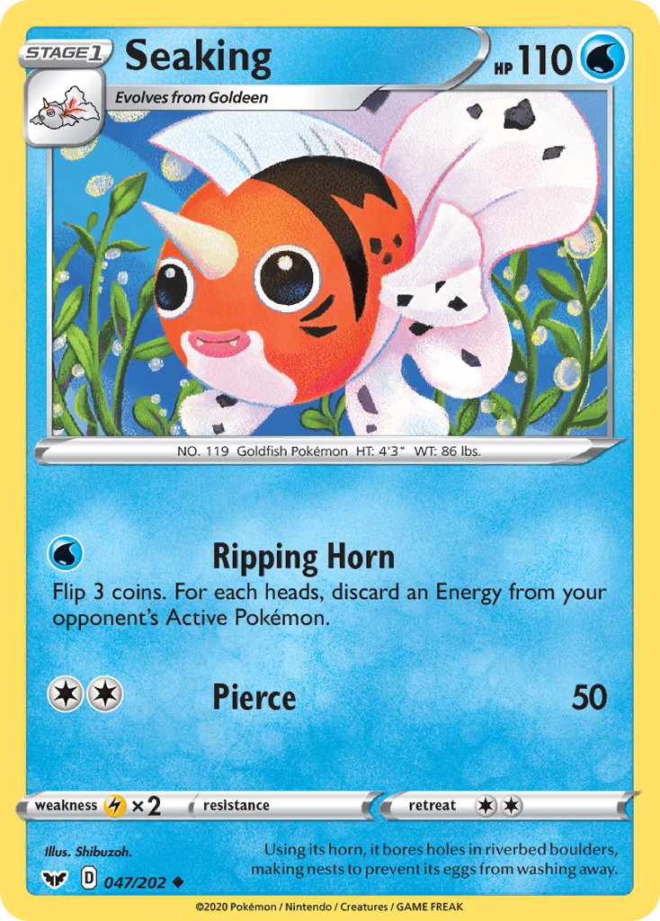 Seaking (047/202) [Sword & Shield: Base Set] - POKÉ JEUX