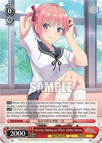 Secretly Making an Effort, Ichika Nakano (5HY/W90-E056S SR) [The Quintessential Quintuplets 2] - POKÉ JEUX