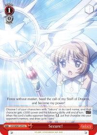 Secure! (CCS/WX01-072 U) [Cardcaptor Sakura: Clear Card] - POKÉ JEUX