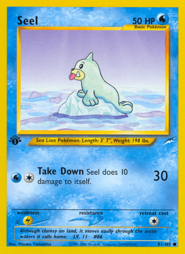 Seel (81/105) [Neo Destiny 1st Edition] - POKÉ JEUX