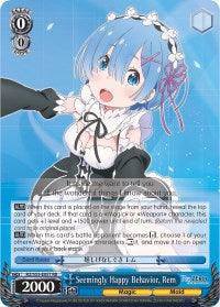 Seemingly Happy Behavior, Rem (RZ/S55-E057 RR) [Re:ZERO Vol.2] - POKÉ JEUX