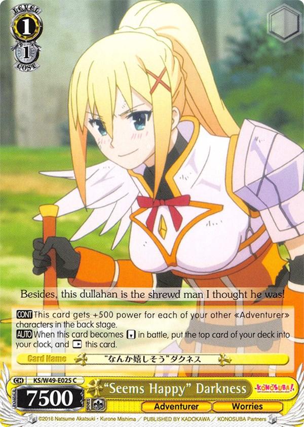 "Seems Happy" Darkness (KS/W49-E025 C) [KonoSuba] - POKÉ JEUX