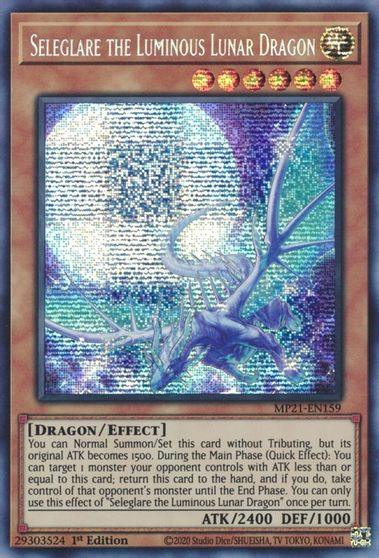 Seleglare the Luminous Lunar Dragon [MP21-EN159] Prismatic Secret Rare - POKÉ JEUX