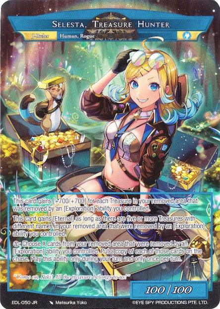 Selesta, Treasure Hunter (Full Art Ruler) (EDL-050 RR/JR) [The Epic of the Dragon Lord] - POKÉ JEUX