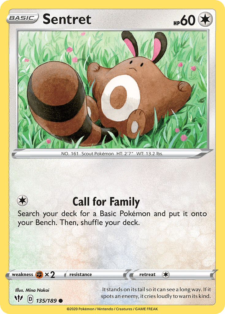 Sentret (135/189) [Sword & Shield: Darkness Ablaze] - POKÉ JEUX