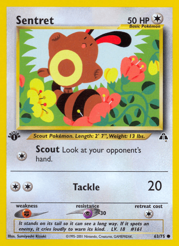 Sentret (63/75) [Neo Discovery 1st Edition] - POKÉ JEUX