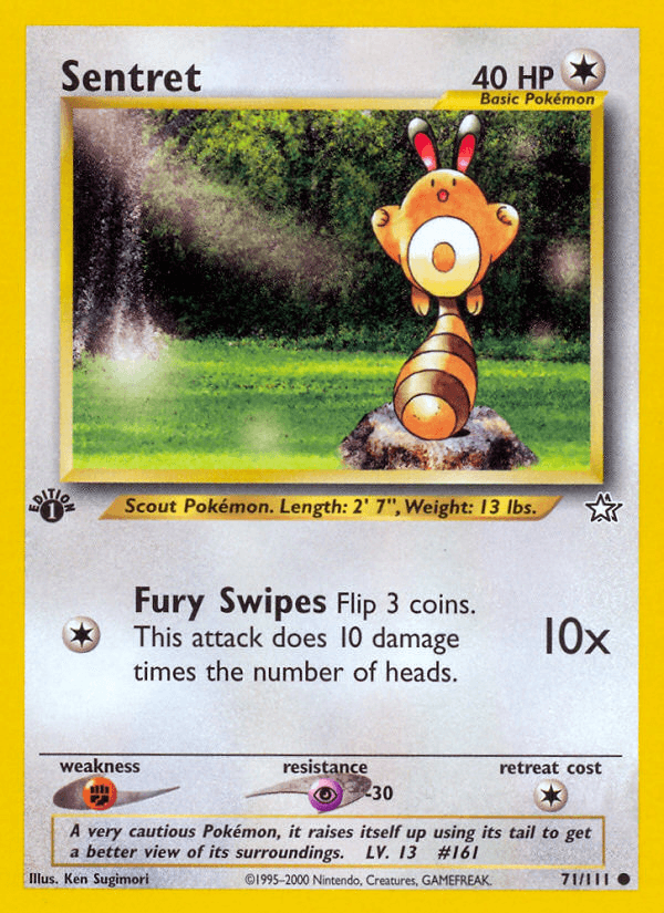 Sentret (71/111) [Neo Genesis 1st Edition] - POKÉ JEUX