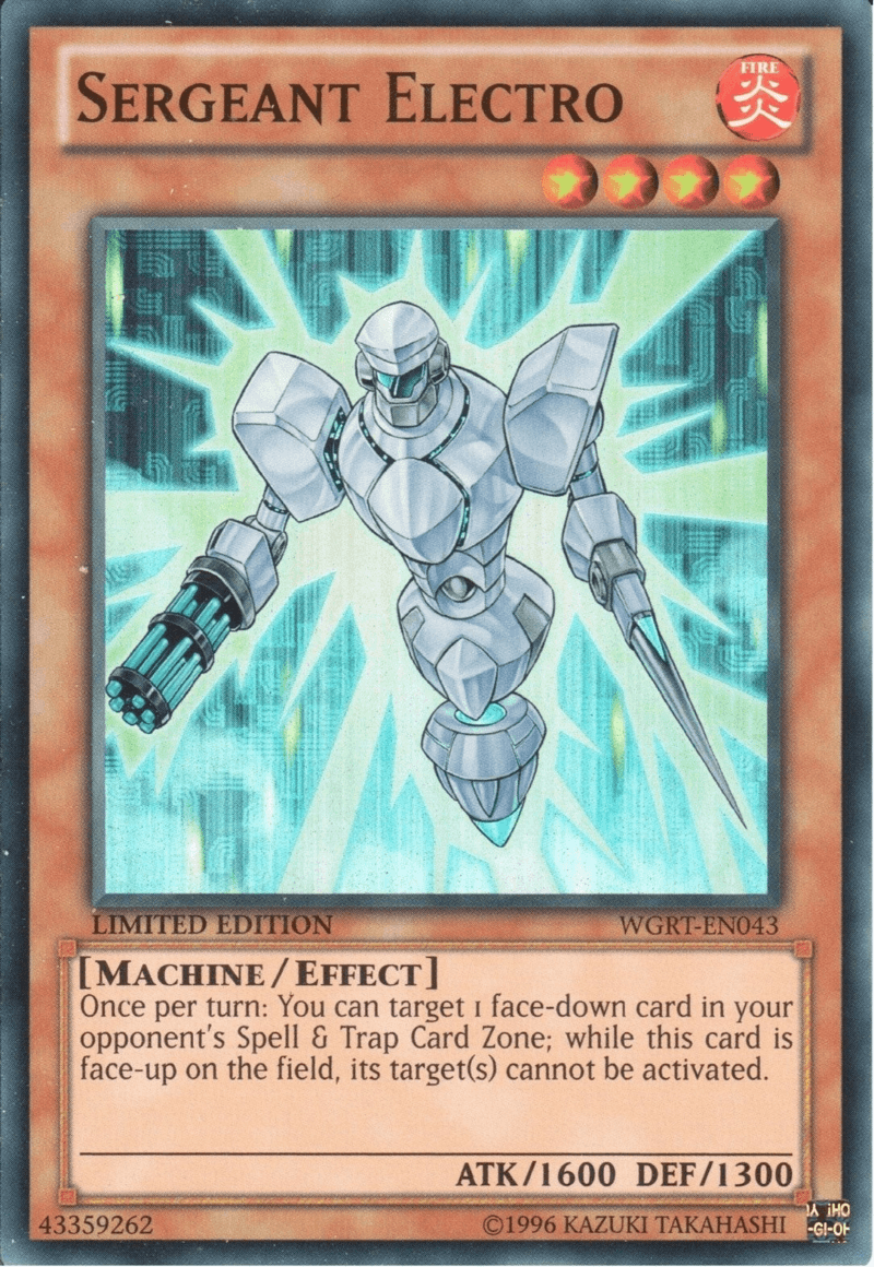 Sergeant Electro [WGRT-EN043] Super Rare - POKÉ JEUX