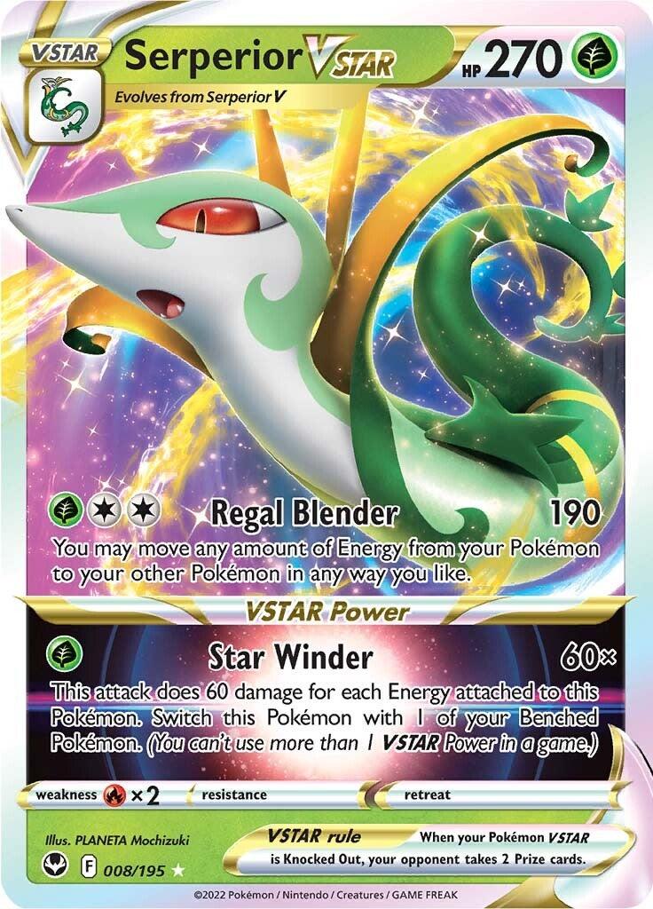 Serperior VSTAR (008/195) [Sword & Shield: Silver Tempest] - POKÉ JEUX