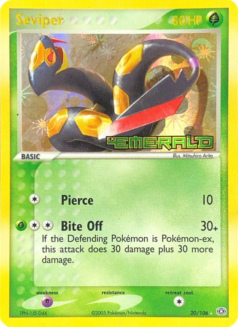 Seviper (20/106) (Stamped) [EX: Emerald] - POKÉ JEUX