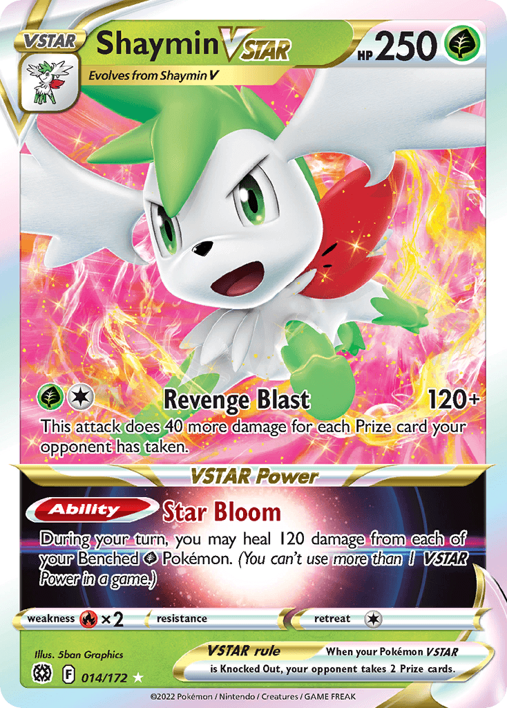 Shaymin VSTAR (014/172) (Jumbo Card) [Sword & Shield: Brilliant Stars] - POKÉ JEUX