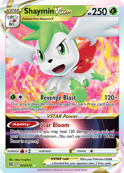 Shaymin VSTAR (014/172) [Sword & Shield: Brilliant Stars] - POKÉ JEUX