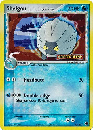 Shelgon (38/101) (Delta Species) (Stamped) [EX: Dragon Frontiers] - POKÉ JEUX