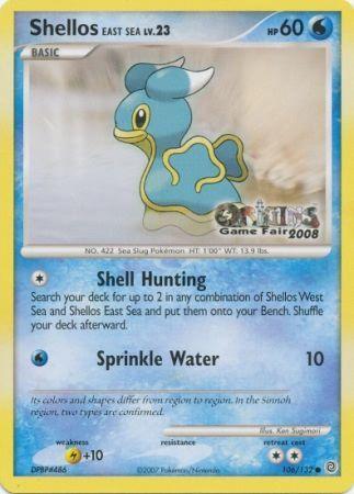 Shellos East Sea (106/132) (Origins Game Fair 2008) [Nintendo: Black Star Promos] - POKÉ JEUX