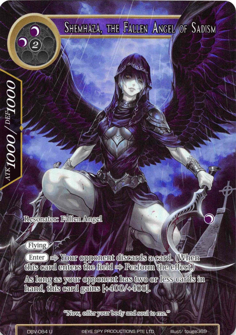 Shemhaza, the Fallen Angel of Sadism (Full Art) (DBV-084) [The Decisive Battle of Valhalla] - POKÉ JEUX