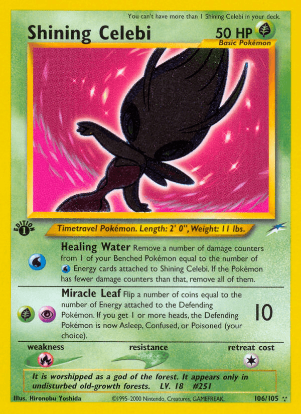 Shining Celebi (106/105) [Neo Destiny 1st Edition] - POKÉ JEUX