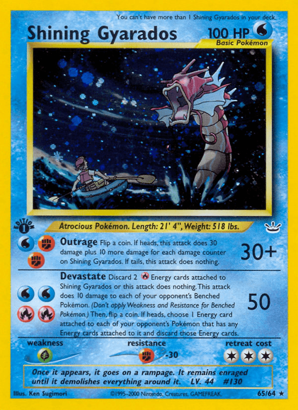 Shining Gyarados (65/64) [Neo Revelation 1st Edition] - POKÉ JEUX