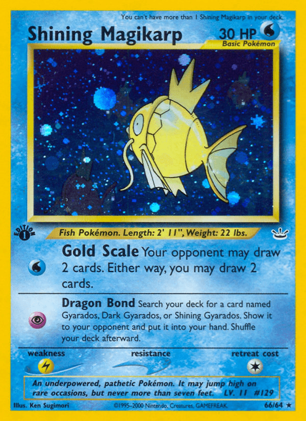 Shining Magikarp (66/64) [Neo Revelation 1st Edition] - POKÉ JEUX