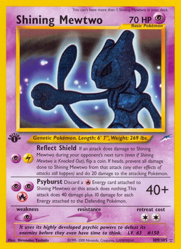 Shining Mewtwo (109/105) [Neo Destiny 1st Edition] - POKÉ JEUX