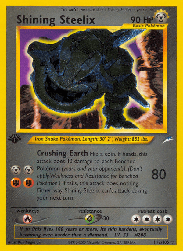 Shining Steelix (112/105) [Neo Destiny 1st Edition] - POKÉ JEUX