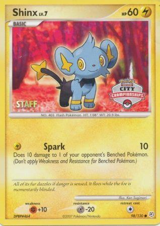 Shinx (98/130) (Staff City Championships Promo) [Nintendo: Black Star Promos] - POKÉ JEUX