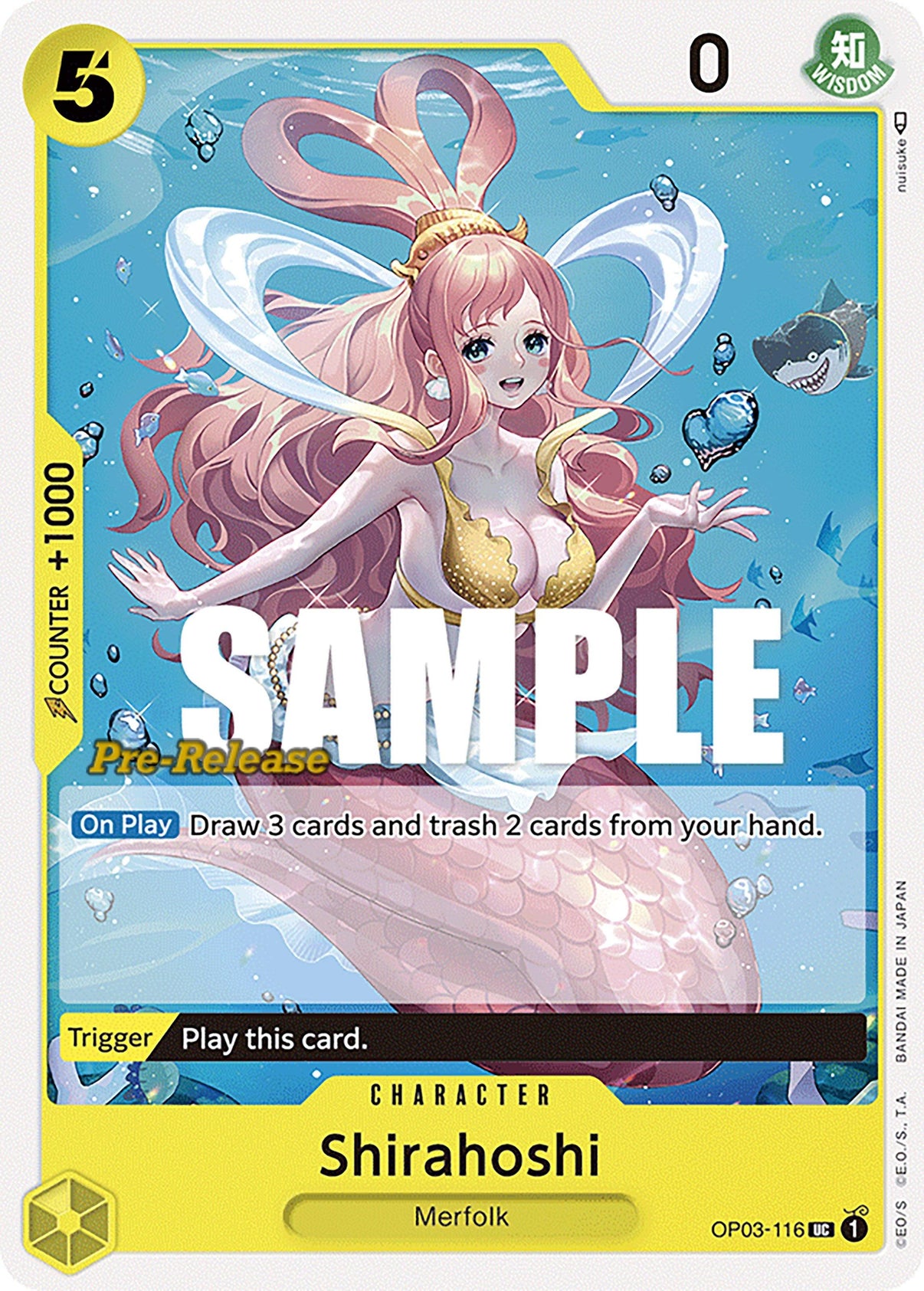 Shirahoshi [Pillars of Strength Pre-Release Cards] - POKÉ JEUX