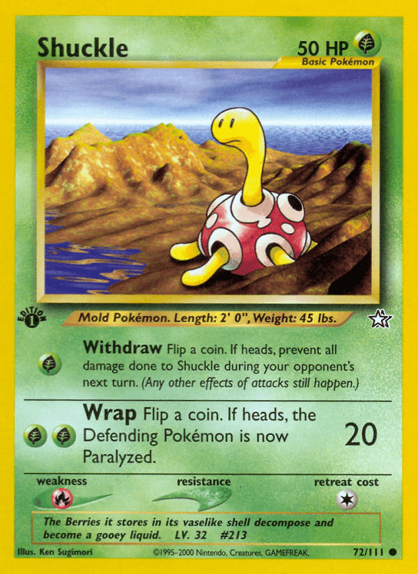 Shuckle (72/111) [Neo Genesis 1st Edition] - POKÉ JEUX