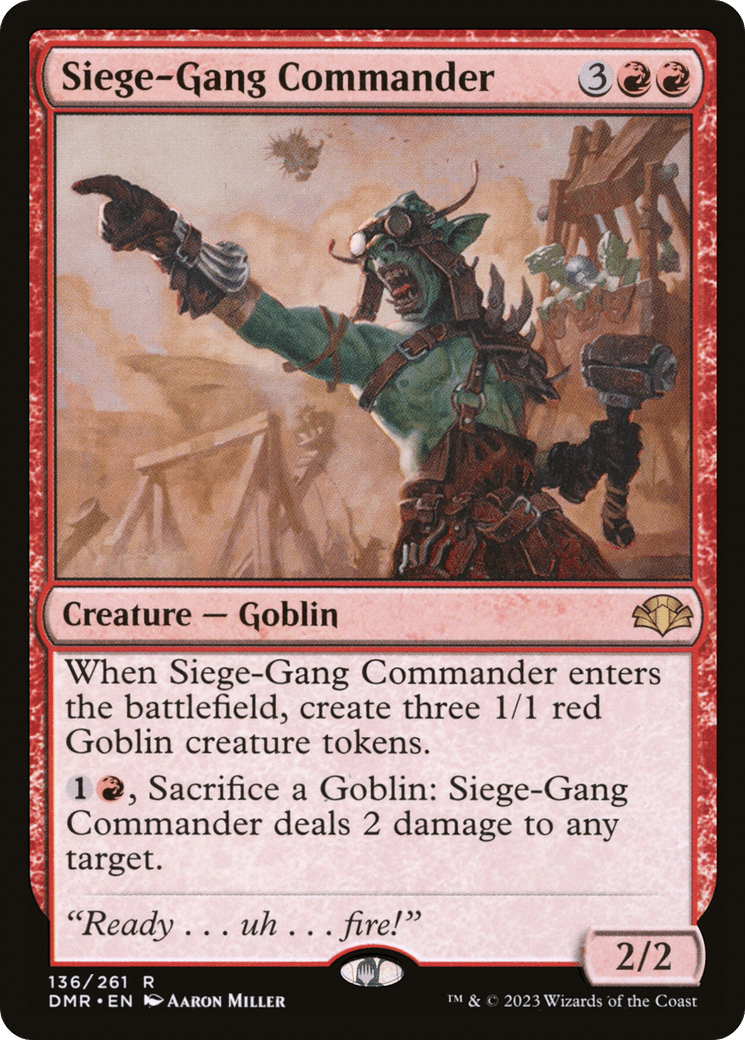 Siege-Gang Commander [Dominaria Remastered] - POKÉ JEUX