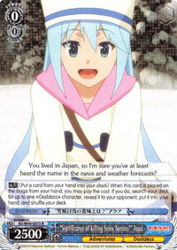 "Significance of Killing Snow Sprites?" Aqua (KS/W49-E075 R) [KonoSuba] - POKÉ JEUX