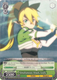 Simultaneous Attack, Leafa (SAO/S47-E038 C) [Sword Art Online Re: Edit] - POKÉ JEUX