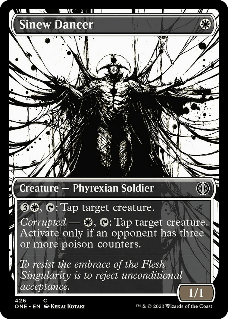 Sinew Dancer (Showcase Ichor Step-and-Compleat Foil) [Phyrexia: All Will Be One] - POKÉ JEUX