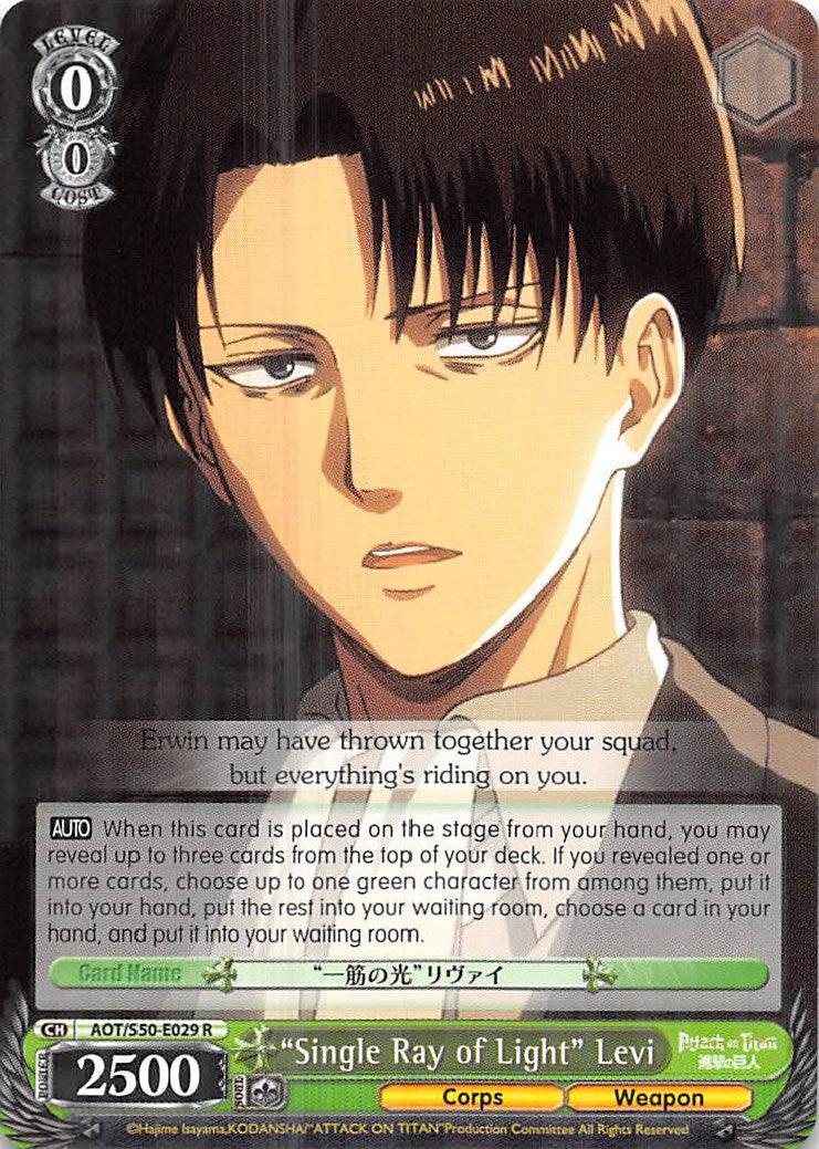 "Single Ray of Light" Levi (AOT/S50-E029 R) [Attack on Titan Vol. 2] - POKÉ JEUX