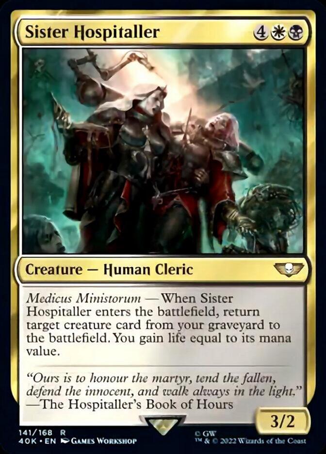 Sister Hospitaller (Surge Foil) [Warhammer 40,000] - POKÉ JEUX