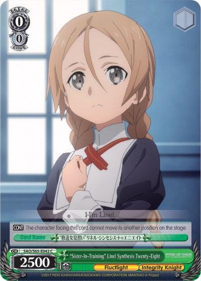 "Sister-In-Training" Linel Synthesis Twenty-Eight (SAO/S65-E042 C) [Sword Art Online -Alicization-] - POKÉ JEUX