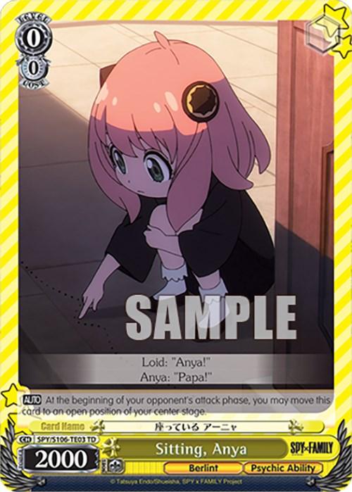 Sitting, Anya (SPY/S106-TE03 TD) [SPY x FAMILY] - POKÉ JEUX