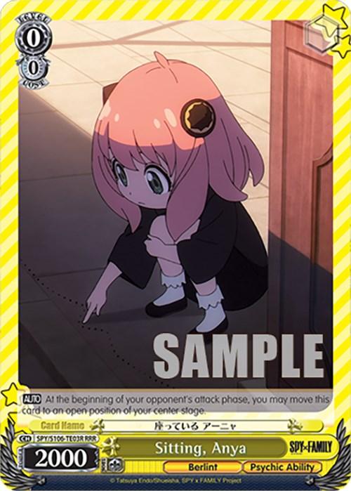 Sitting, Anya (SPY/S106-TE03R RRR) [SPY x FAMILY] - POKÉ JEUX