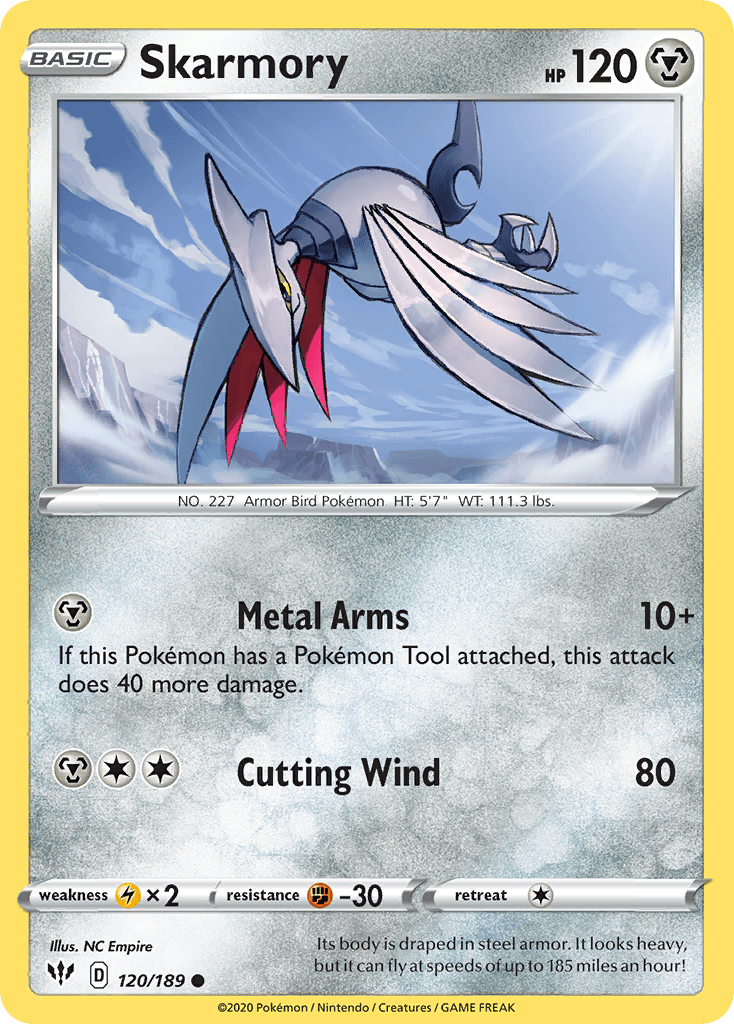 Skarmory (120/189) [Sword & Shield: Darkness Ablaze] - POKÉ JEUX