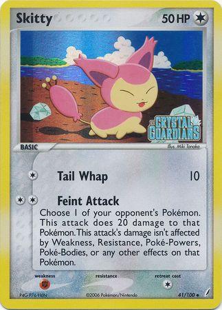 Skitty (41/100) (Stamped) [EX: Crystal Guardians] - POKÉ JEUX